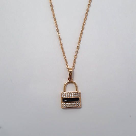 Luxe Lock Pendant Necklace