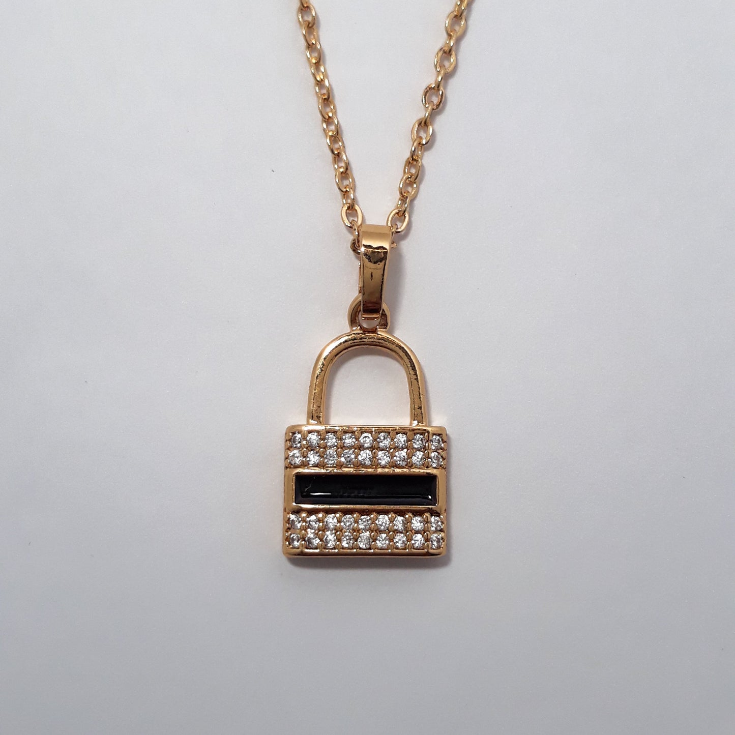 Luxe Lock Pendant Necklace