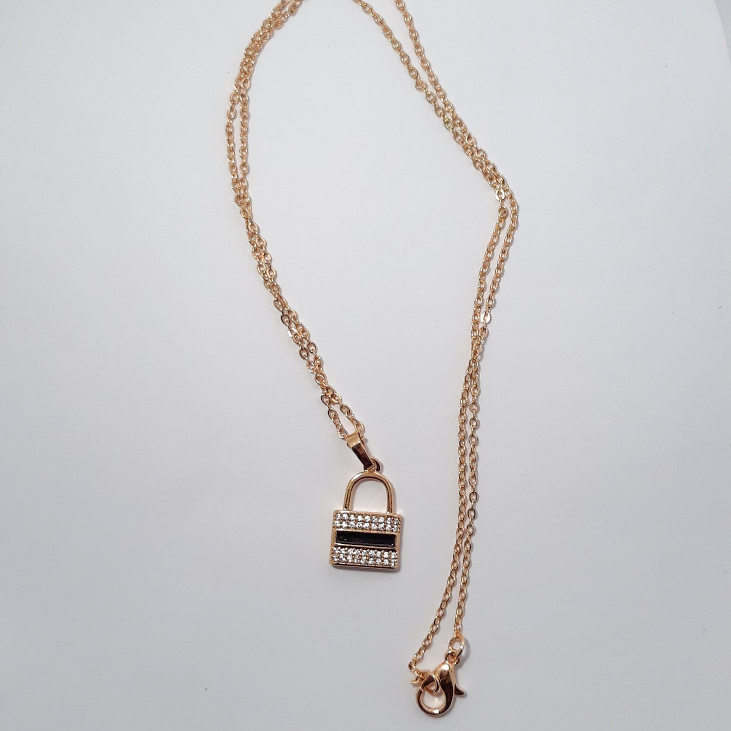 Luxe Lock Pendant Necklace