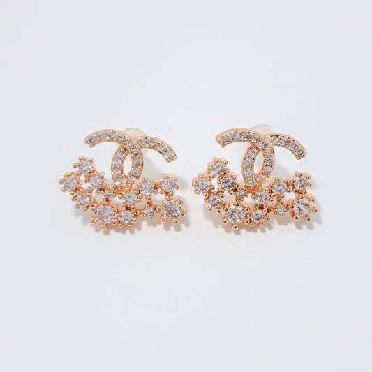 Gold Chanel Spark Necklace Set