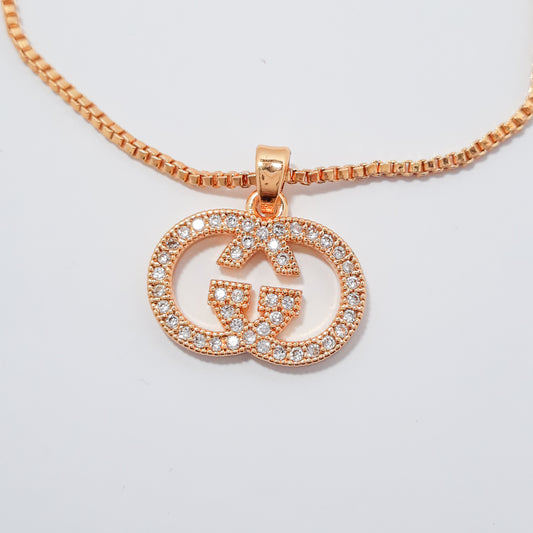Gold Classic Gucci Necklace Set