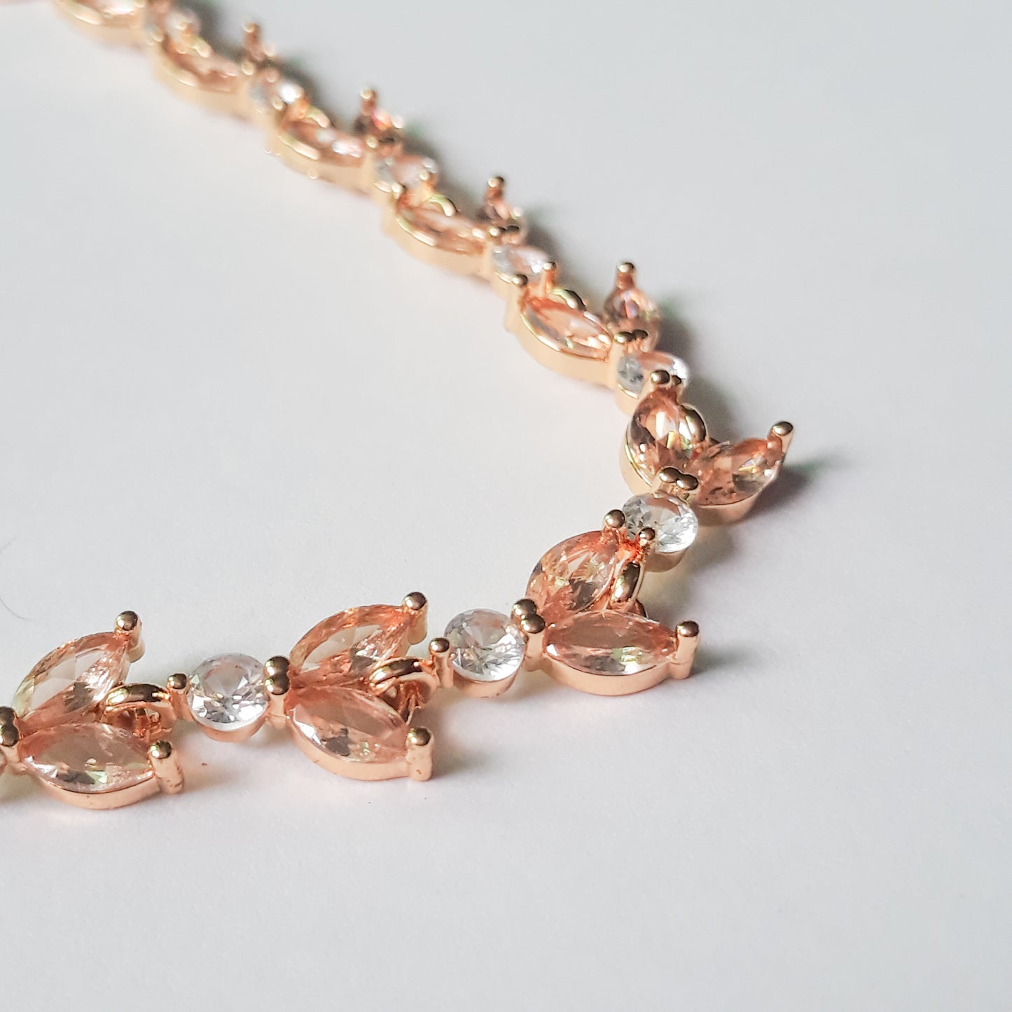 Golden & White Elegant Statement Bracelet