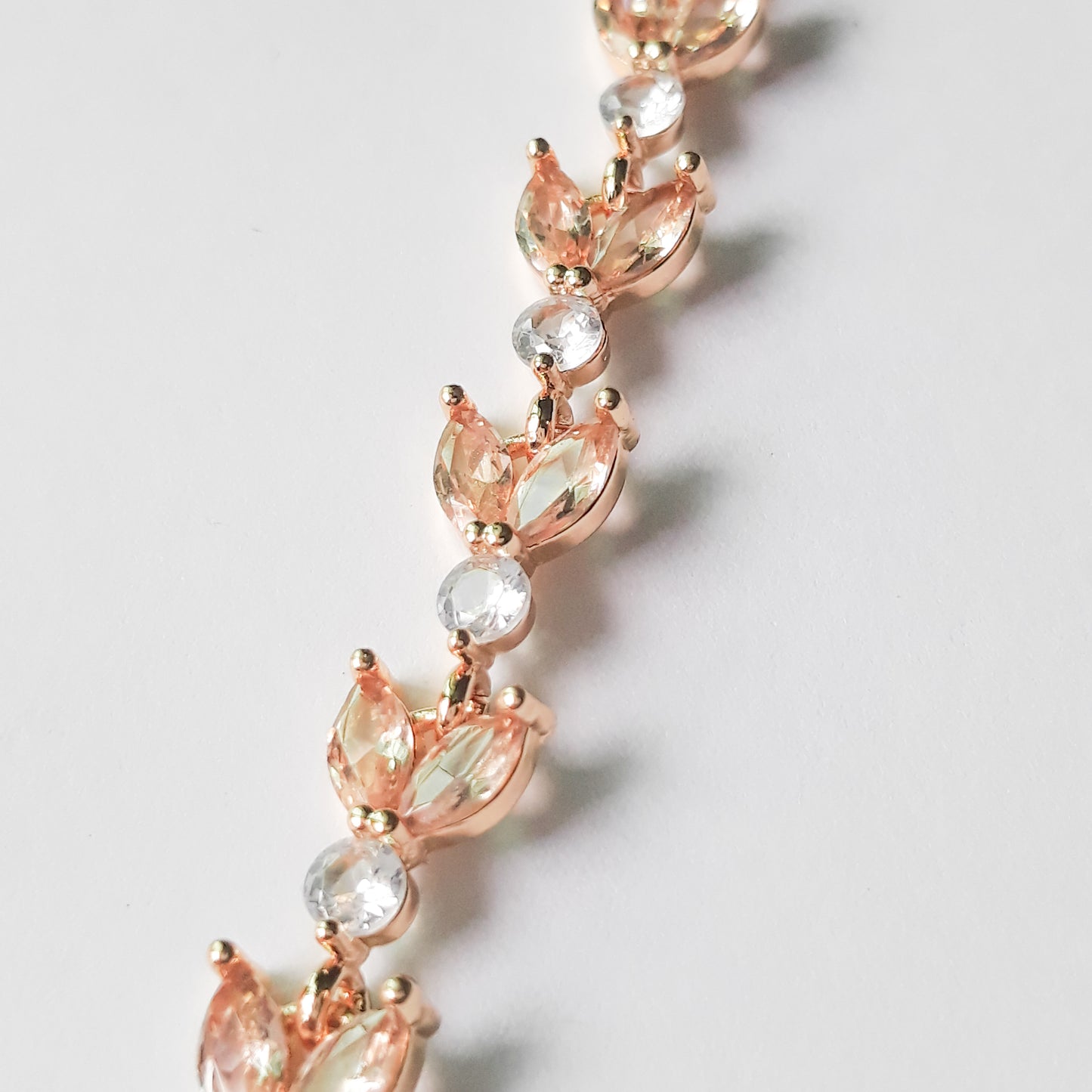 Golden & White Elegant Statement Bracelet