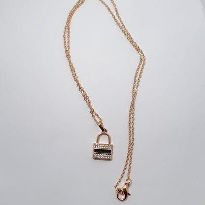 Luxe Lock Pendant Necklace